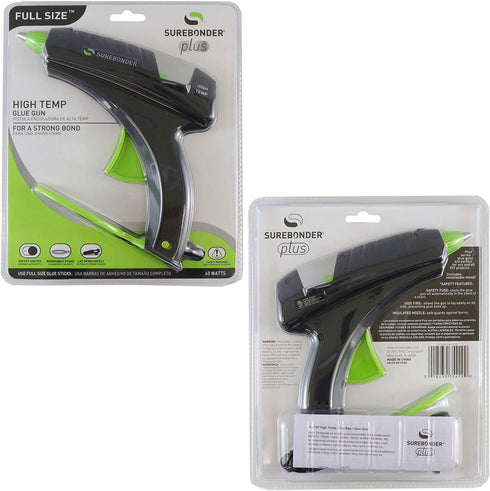 Surebonder Plus Series High Temperature Hot Glue Gun, Green/Black...