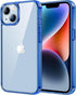 JETech Case for iPhone 14 6.1-Inch, Non-Yellowing Shockproof Phone Bumper Cover, Anti-Scratch Clear Back (Blue)...