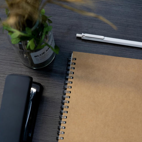 DSTELIN 10 inch x 7.5 inch, 100GSM, Blank Spiral Notebook, 1-Pack, Soft Cover, Sketch book, 120 Pages / 60 Sheets, (Brown)...