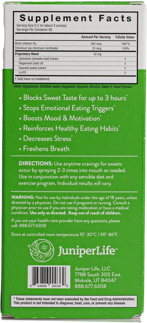 Empower - Instant Willpower™ for Sugar Cravings Appetite, Suppressant of Sugar Taste | Sugar Blocker w/Gymnema Sylvestre, 5HTP, Biotin, Chromium P...