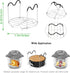 ROTTAY Silicone Egg Bites Molds and Steamer Rack Trivet with Heat Resistant Handles Fit Instant Pot Accessories, 7pcs set for 6qt & 8qt Electric P...