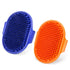 Pet grooming brush for dogs and cats, soft and durable handheld pet hair removal brush (Dark Blue + Orange)...