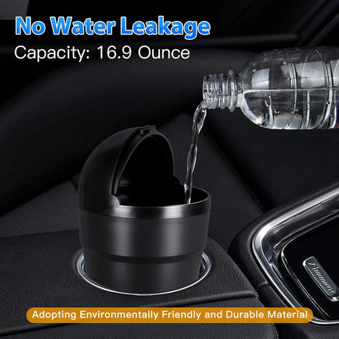 trasgo for Car Cup Holder Trash Can Small Mini Trash Can Car Office Household Trash Can (Black)...