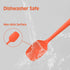 Permanent Warranty Silicone Small Spoon 1 PCS Heat Resistant Silicone Spatula Cooking for Nonstick Cookware Kitchen Gadgets Small Spoon Orange...