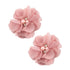 inSowni 2" Alligator Hair Clips Barrettes Chiffon Flower Bow with Rhinestone Pearl for Baby Girl Toddlers...