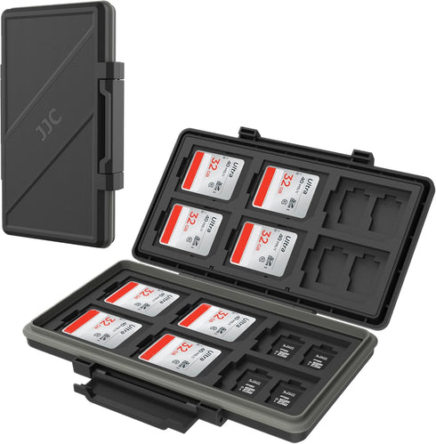 36 Slots Memory Card Case Holder Water-Resistant Keeper Wallet for 12 SD SDHC SDXC + 24 TF MSD MicroSD MicroSDHC MicroSDXC Memory Cards Storage Or...