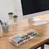 WORHE Sticky Note Holder Clear Acrylic Self-Stick Note Pad Holder 3 in 1 Memo Holder Desk Organizer for Office Home Post Pop Note Dispenser for 3"...