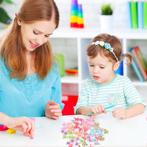 60pcs Miniature Tiny Butterflies, 0.41x0.33in Glitter Micro Resin Butterflies Small Butterfly Figurines Mini Butterflies for Decoration Dream Gard...