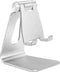 Aluminum Alloy Cell Phone Stand,Adjustable Tabletop Metal Phone Holder,Desktop Phone Dock Holder,Smartphone Cradle,Silver......