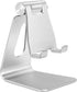 Aluminum Alloy Cell Phone Stand,Adjustable Tabletop Metal Phone Holder,Desktop Phone Dock Holder,Smartphone Cradle,Silver......