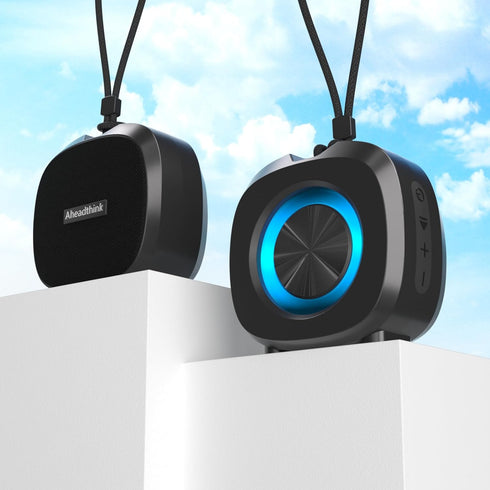 Bluetooth Speaker, Portable Wireless Bluetooth Speaker, IPX5 Waterproof Speaker, Bluetooth5, RGB Color Lights, Loud Stereo Sound, Bass, TWS Pairin...