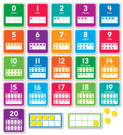 Scholastic 0-20 Numbers Set Bulletin Board Set, 43/Set (SC-834492)...