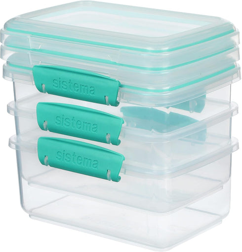 Sistema Food Storage, Polypropylene Assorted, 1L x 3...