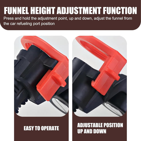 1 PC Car Engine Oil Filling Funnel, Anti-Leak Self-Locking Structure Engine Locking Oil Funnel with Filter, Multi-Functional Replacement Accessori...