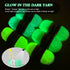 AUAUY Glow in The Dark Yarn, 2 Rolls Luminous Yarn for Crocheting, 55 Yards Sewing Supplies for DIY Arts, Crafts & Sewing Beginners, Knitting, Cro...