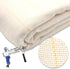 45" x 45" Large Primary Tufting Cloth with Yellow Marked Lines for Tufting Gun, Monks Cloth for Rug Making Kit – Includes 1 Yarn Threader & 2 Glue...