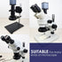 Light Microscope LED Ring Illuminator, Adjustable USB 64 LEDs Ring Light for Industry Monocular Binocular Trinocular Lab Stereo Microscope & Camer...