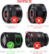 55mm Lens Cap Cover Compatible for Sony 28-70mm F3.5-5.6 FE OSS for Sony A7 IV A7R III II Alpha 7IV A7RIII A7R IV Camera,Sony FE 35mm F1.8, T* E 1...