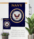 Breeze Decor US Navy USN Armed Forces Seabee Official Licensed United State American Military Retire Decorative, Garden Flag 13"x 18.5", Memorabil...