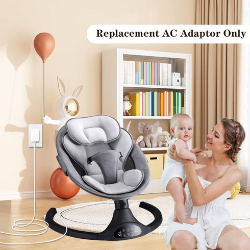 5V Power Cord Compatible with Munchkin,Kmaier,Jaoul,Larex,Babybond,Bellababy,Kidsview,Ezebaby,Napei,Gopanda,Ixdregan Swing,6.7FT Infant Charger Co...