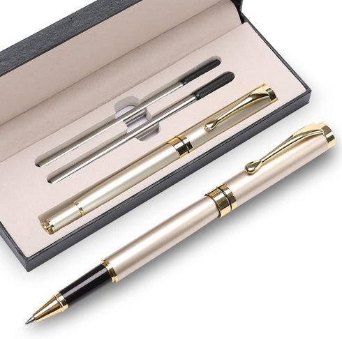 Luxury Ballpoint Pens Best Ball Pen Gift Set for Men & Women Professional Executive Office Nice BallPens Classy Gift Box Ballpoint Black Refill Li...