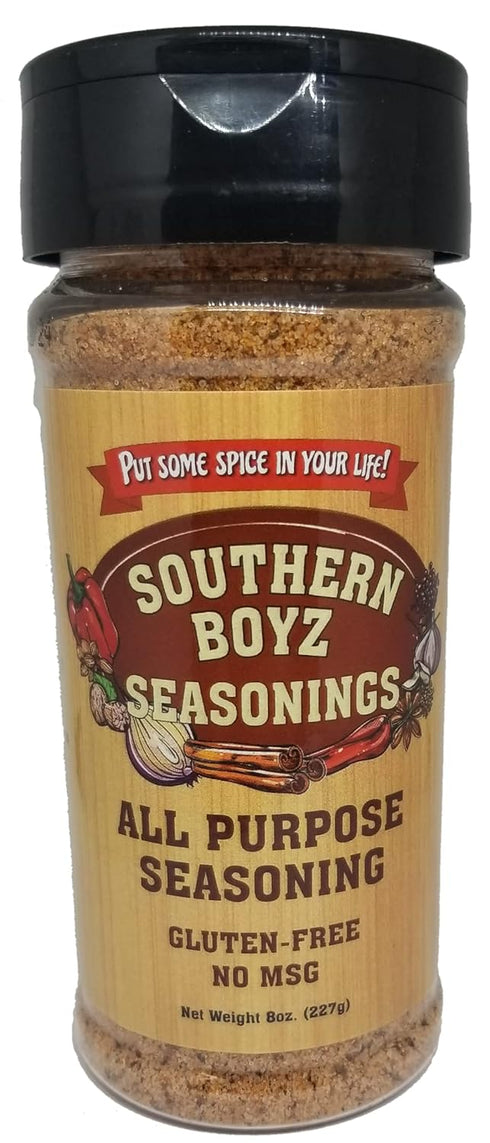 Southern Boyz All Purpose Cajun Creole Seasoning, 8 Ounce Shaker (No MSG, Gluten-Free Blend), 8 Ounce (Pack of 1)...