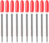 HQMaster 45 Degree Tungsten Steel Lettering Blade Vinyl Cutter Blades for Roland Cutting Plotter Red Cap Pack of 10...