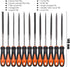 REXBETI 13Pcs Metal Needle File Set, Small Diamond Files, Premium Grade T12 Drop Forged Alloy Steel, 12pcs Needle Files with Metal Brush and Carry...