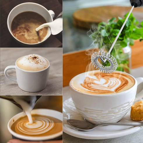 Stainless Steel Whisk Mini Drink Mixer Blender,Milk Frother...