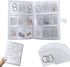 288 Grids Transparent Jewelry Storage Book with 100 Zipper Bags Portable Travel Jewelry Organizer Bags for Rings, Necklace, Bracelets...