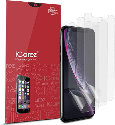 iCarez Matte Screen Protector for iPhone 11 iPhone XR 6.1-Inches, 3-Pack Anti-glare...