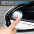Pack-2 Car Rearview Mirror Rain Eyebrow, 2-in-1 Blind Spot Mirror, Universal Automobile Auxiliary Mirror, for Most Cars, Trucks and Vans (Carbon F...