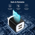 USB Wall Charger, Charging Blocks, 3Pack 2.1A/5V Charger Box Charging Cube Travel Plug Outlet Adapter for iPhone 15 14 13 12 11 Pro Max XR XS X,Sa...
