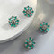 4Pcs Rhinestone Buttons, Crystal Applique Embellishments in Clothes DIY Jewelry Decoration for Crafts Wedding Party Bouquet Sew on Clothing Button...