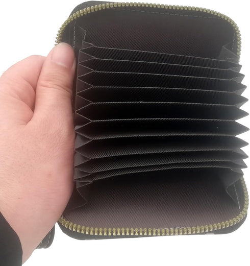 Small Credit Card Wallet, Cute Coin Purse Change Pocket for Girls Female, Zipper Cards Holder with Wristlet, Women’s Gift on Birthday Christmas Va...