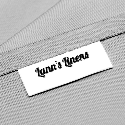 Lann's Linens - 90" x 132" Premium Tablecloth for Wedding/Banquet/Restaurant - Rectangular Polyester Fabric Table Cloth - Silver...