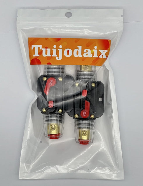 2 Piece 50A Circuit Breaker 12V with Manual Reset,50 amp Inline Fuse 0-8 Gauge for Car Audio Marine Boat Stereo Switch Inverter Replace Fuses...