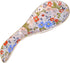 Ceramic Spoon Rest for Stove Top Large Spoon Holder Farmhouse Spoon Rest for Kitchen Counter Floral Coffee Spoon Rest Flowers Print Cooking Utensi...