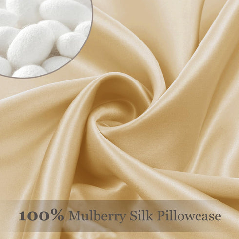 Adubor Silk Pillowcase - Mulberry Silk Pillow Case, 23 Momme 6A Grade Fibers, 900 Thread Count, Silk Pillow Cases for Hair and Skin Health, with H...