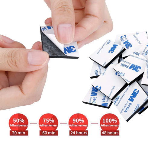 UPINS 60 Pack Double Sided Foam Tape Square Self-Adhesive Foam Tape Black Strong Sticky Pads for DIY Art Crafts Supplies...