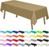 PARTY ULYJA Gold Plastic Tablecloths 2 Pack Solid Disposable Table Covers 54 x 108 Inch Golden PEVA Table Cloths for BBQ Picnic Birthday Wedding B...