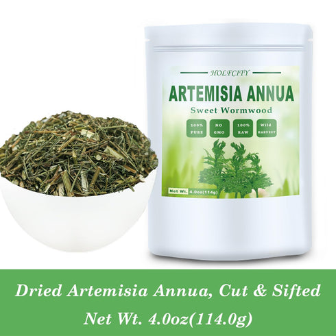 Natural Artemisia Annua, Dried Sweet Wormwood, Herbal Loose Leaves (4.0 oz)...
