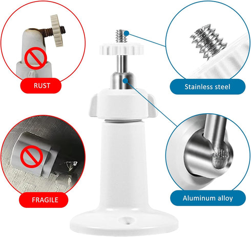 Dual Pack Wall Mount for Wyze Cam Pan V3 - All-Angle Swivel & Tilt Adjustable Bracket for Indoor & Outdoor Use.Mount Compatible with SimpliSafe Ou...