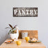 Pantry Sign Wall Decor Farmhouse Pantry Sign Wooden Rustic Retro Hanging Wooden Art Printed Decor for Home Room Holiday Decoration, 16 x 6 Inches(...