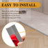 Carpet & Floor Edging Trim Strip,Self Adhesive-PVC Floor Transition Strip,Thresholds for Doorways with a Height Less Than 3 MM (6.56FT_Grey)...