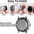 GEAK 3 Pack Full Cover Screen Protector Case for Samsung Galaxy Watch Active 2 40mm Silver/Gray/Rosegold...