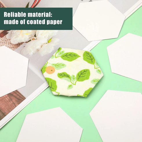 200pcs Paper Piece Templates, 1.5 Inch Hexagon Paper Templates Hexagon Paper Piecing Shapes for Quilting Supplies for Splicing Patchwork...