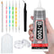 Upgrade B-7000 Crystal Rhinestone Jewelry Glue Clear, 110ml 3.7 fl oz Craft Glue Craft Adhesive Fabric Super Repair Glue with Precision Tips Multi...