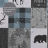 Rustic Shower Curtain Lodge Bear Moose Deer Quick Dry Bath Curtain Machine Washable Bathroom Accessories for Home Decor 72x72Inch...