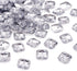 Pandahall 100pcs 2-Hole Acrylic Crystal Clear Rhinestone Sewing Fastening Buttons Jewelry Scrapbooking Octangle 0.43x0.43 Inch Faceted Hole: 1mm...